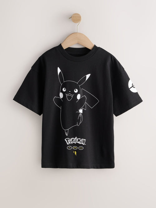 Black/White Pokémon Short Sleeve T-Shirt (3-16yrs)