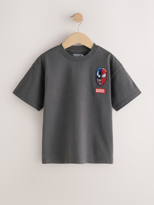 Grey Venom Back Print Marvel T-Shirt (3-16yrs)
