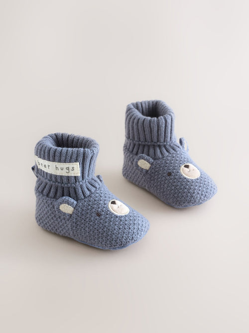 Blue Bear Baby Sock Top Boot Shoes (0-18mths)
