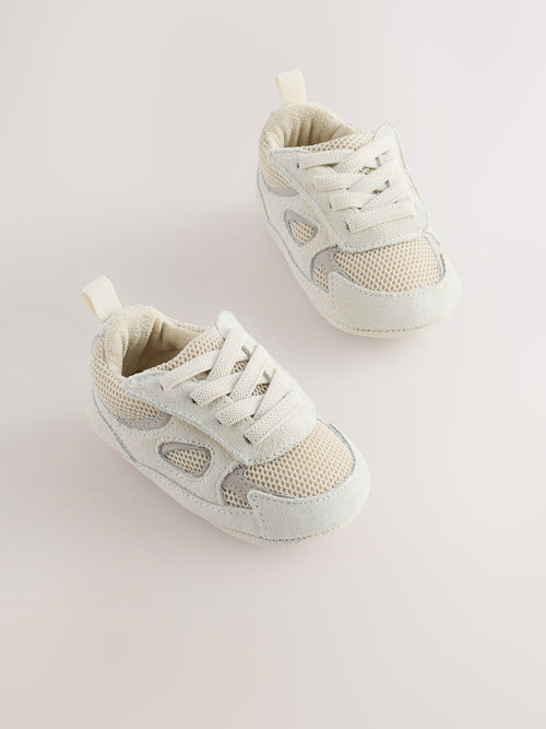 Neutral Touch Fastening Baby Trainers (0-2mths)