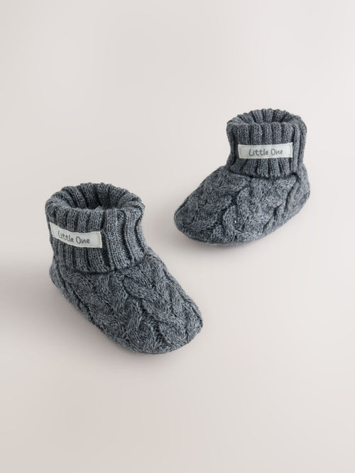 Grey Knitted Sock Top (0-18mths)