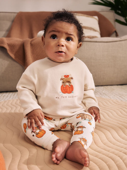 Neutral Hamish My First Halloween Top and Legging Baby Set (0-18mths)
