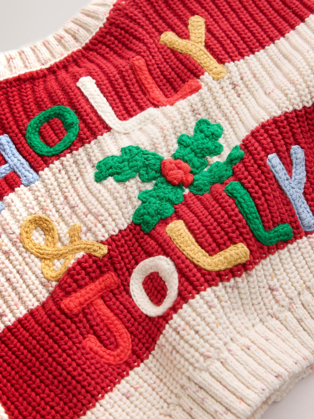 Holly Jolly Embroidered Christmas Cardigan (3mths-7yrs)
