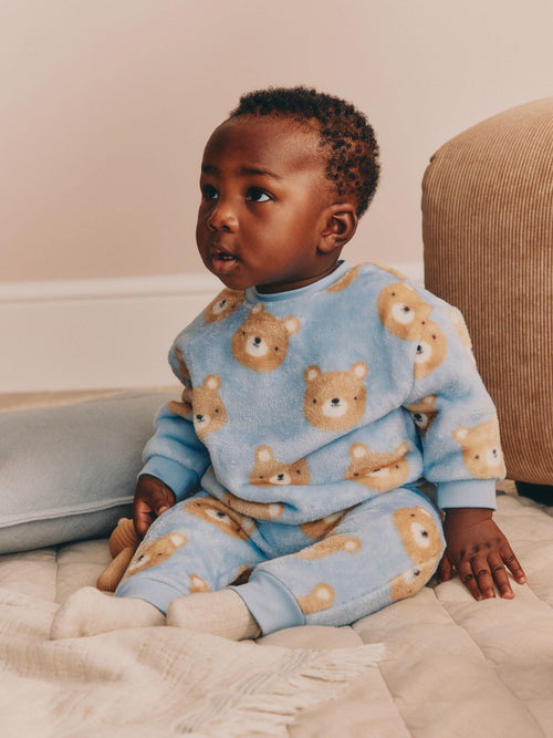 Blue Bear Fleece Top and Joggers Baby Set (0mths-2yrs)