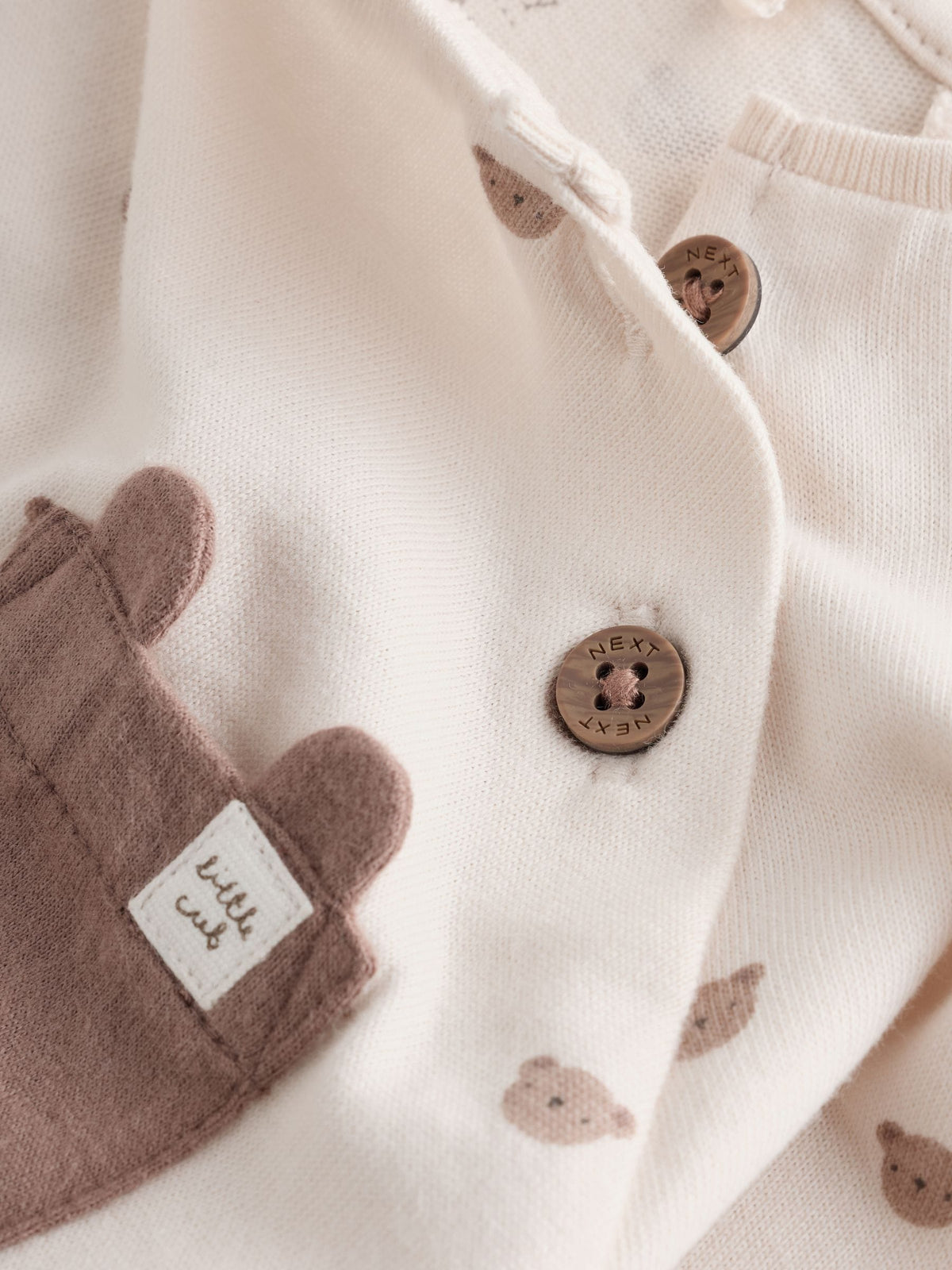 Tan Brown Bear Top and Leggings Baby Set (0mths-2yrs)