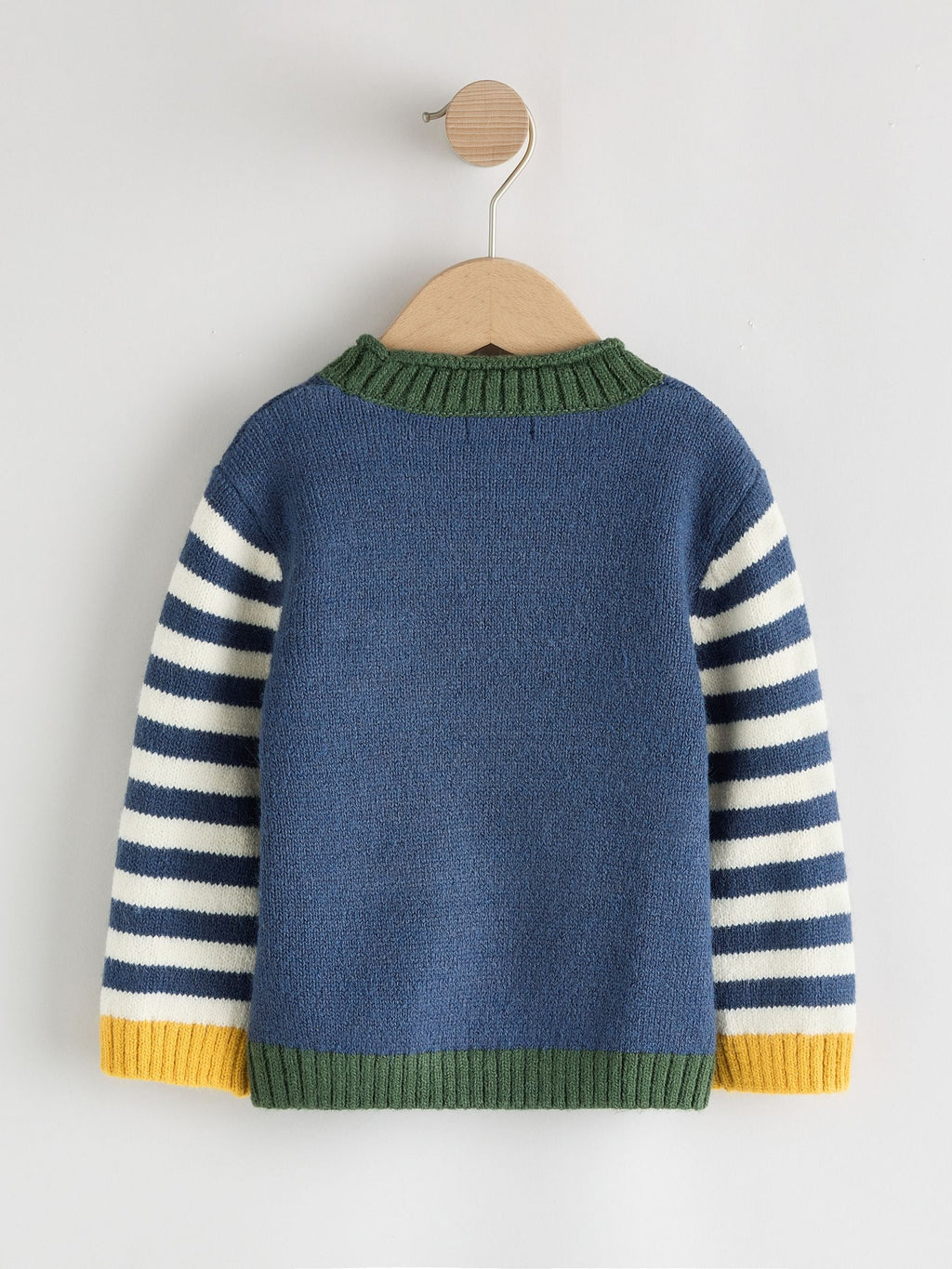 Navy Blue Horse Character Knitted Crew Neck Jumper (3mths-7yrs)