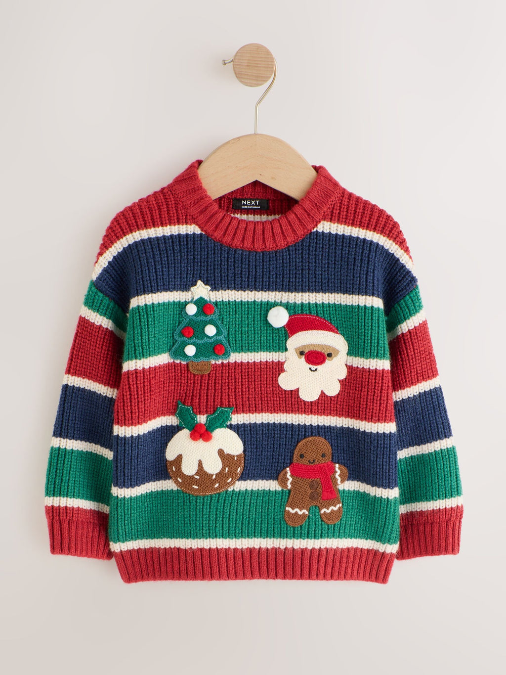 Multi Christmas Crew Neck Jumper (3mths-10yrs)