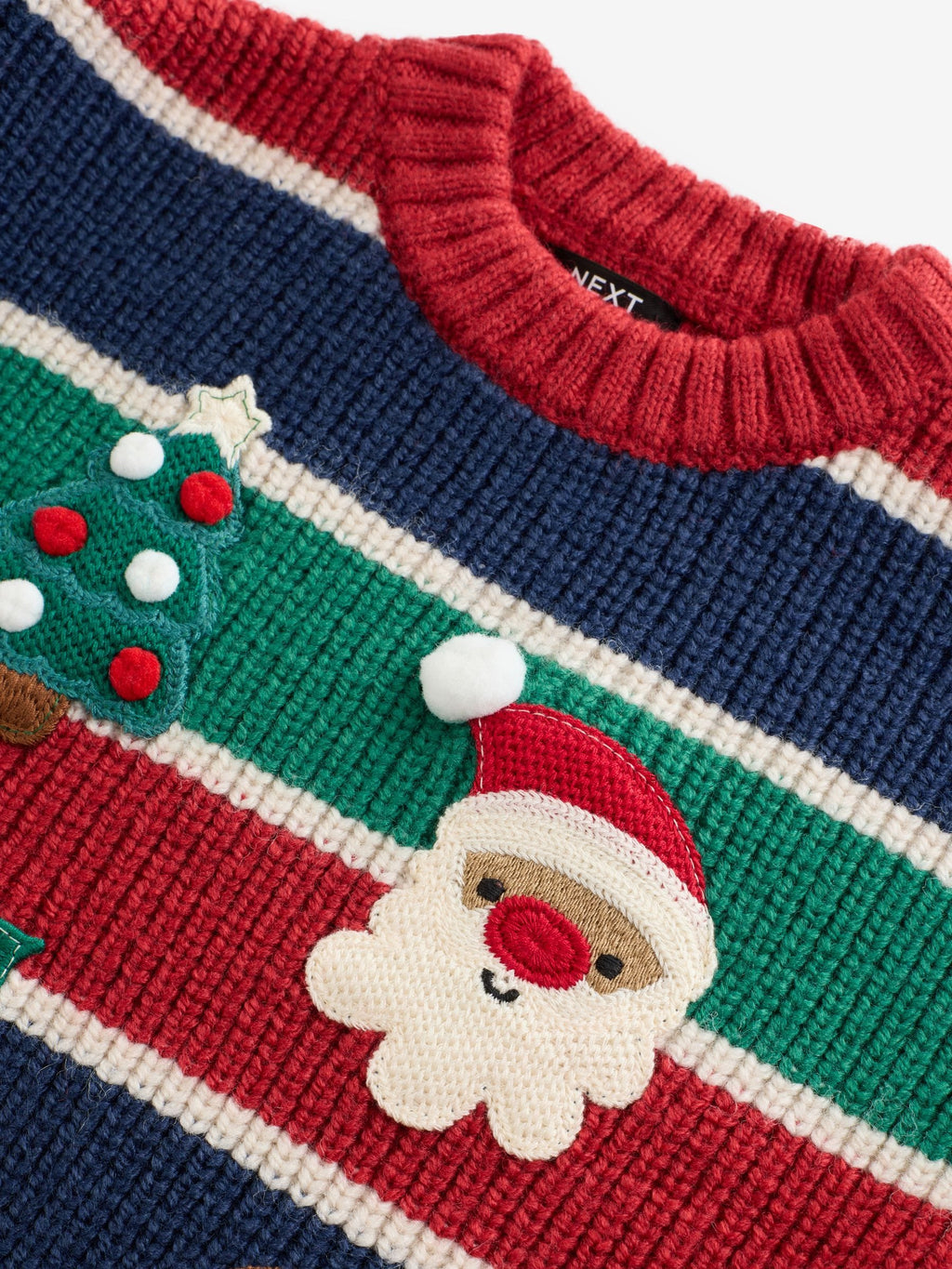 Multi Christmas Crew Neck Jumper (3mths-10yrs)