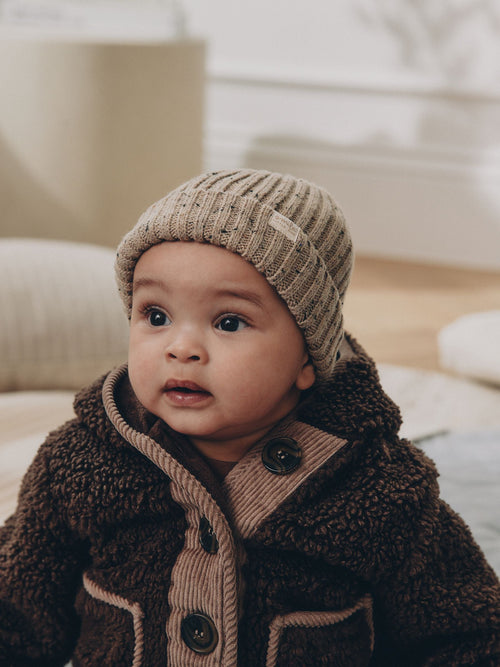 Neutral Nep Knitted Beanie Baby Hat