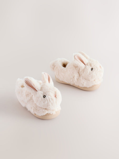 Neutral Bunny Cupsole Slippers