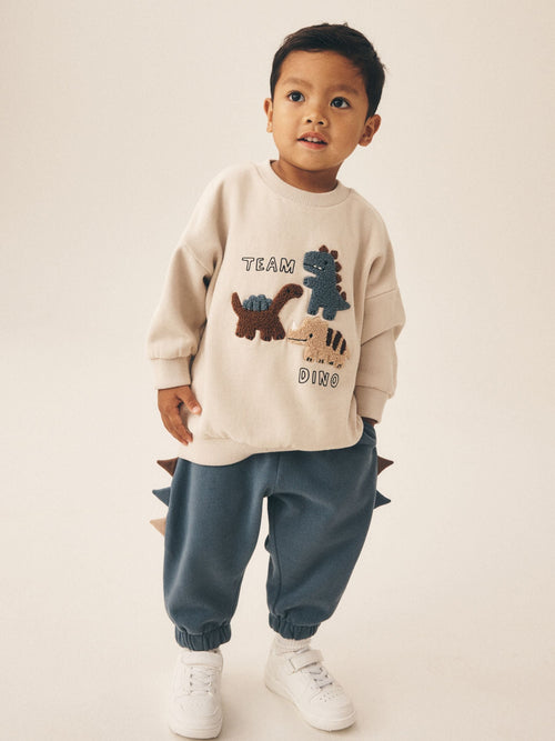 Neutral Crew Neck Joggers Set (3mths-7yrs)