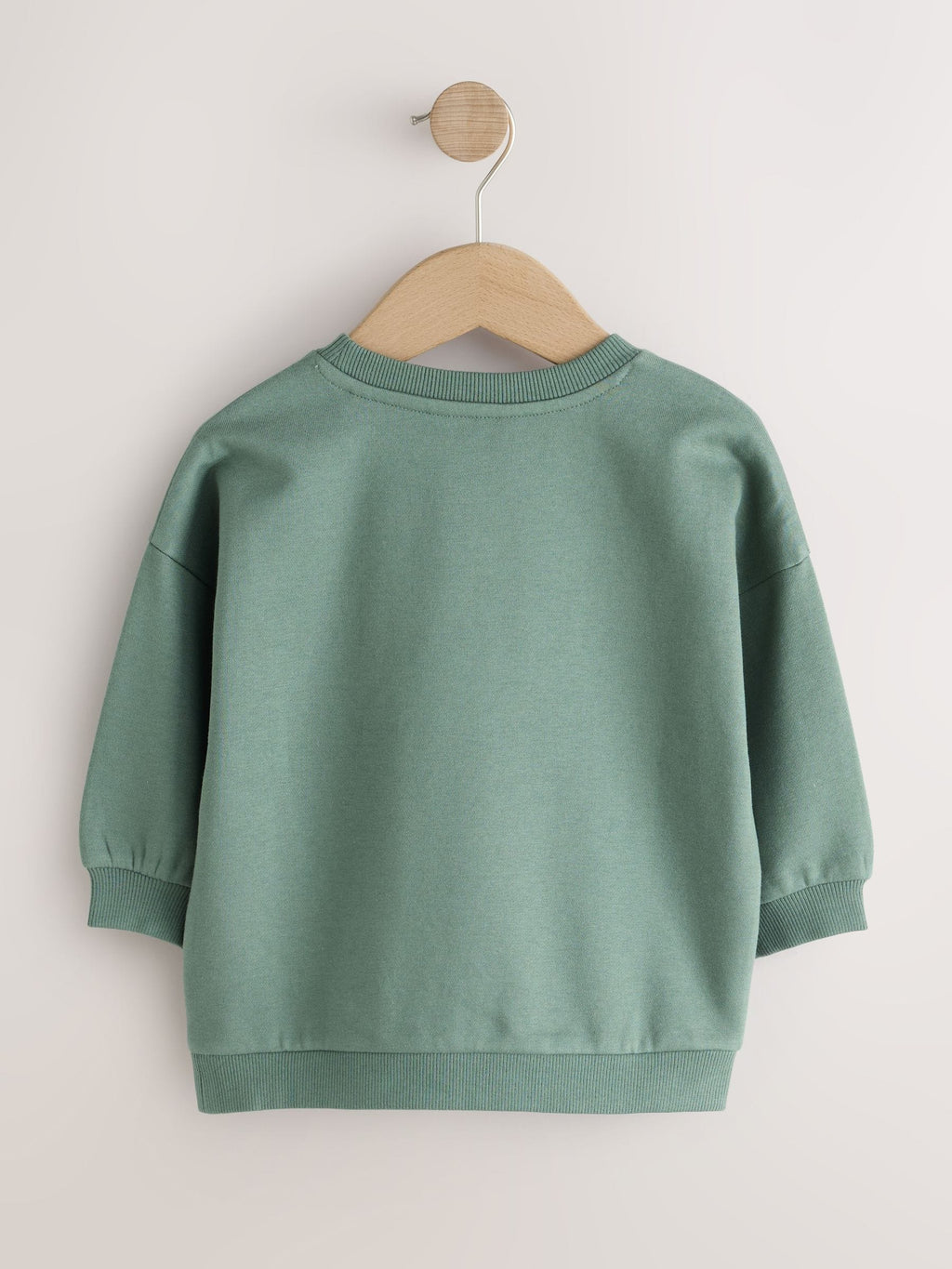 Sage Green Christmas Christmas Crew Neck Sweat Top (3mths-7yrs)