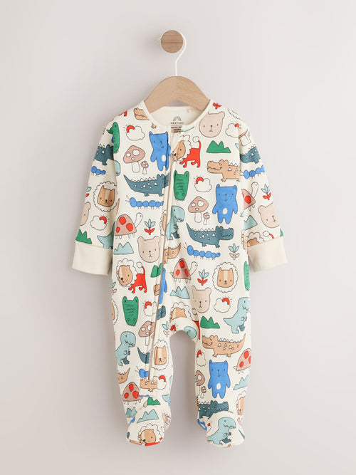 Bright Jungle 2.5 Tog Two Way Zip Sleepsuit
