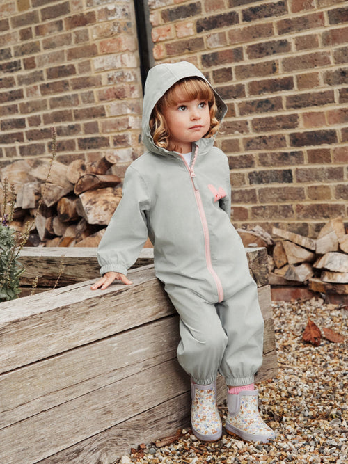 Sage Green Waterproof Fleece Lined Puddlesuit (3mths-7yrs)