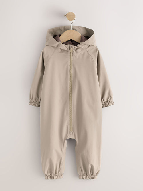 Neutral Waterproof Fleece Lined Puddlesuit (3mths-7yrs)