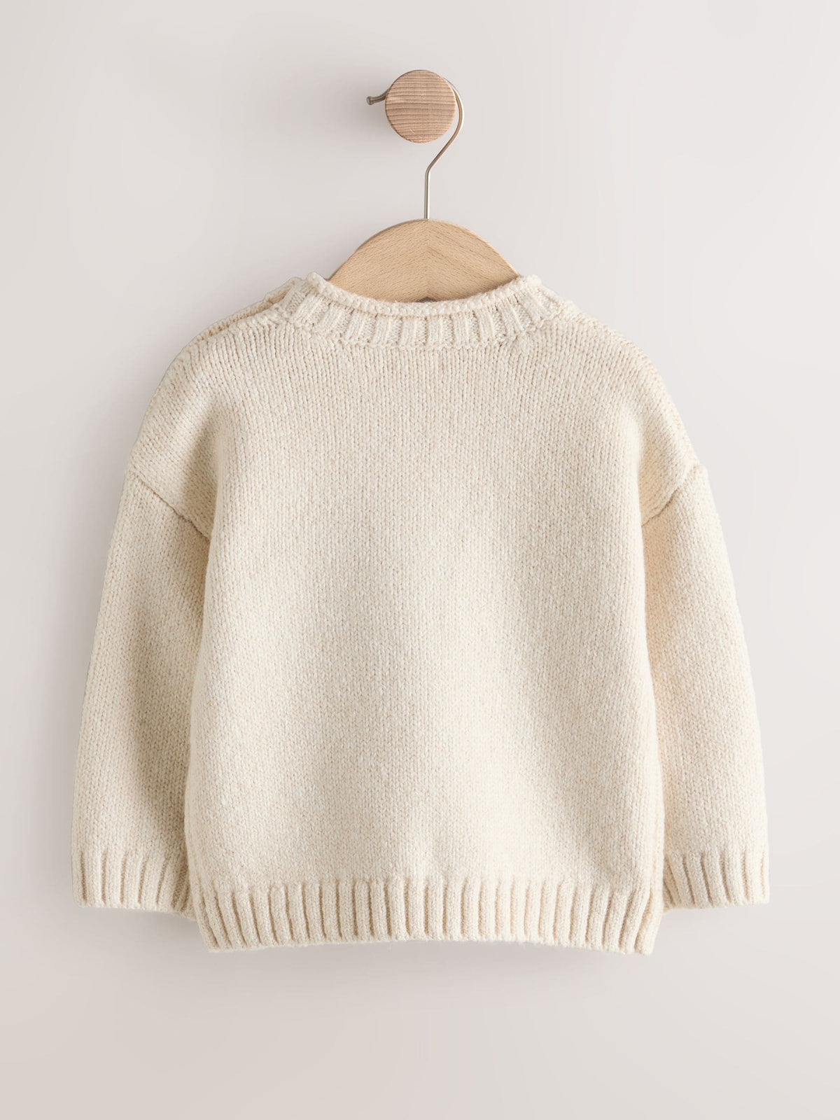 Cream Turtle Character Knitted Crew Neck Jumper (3mths-7yrs)
