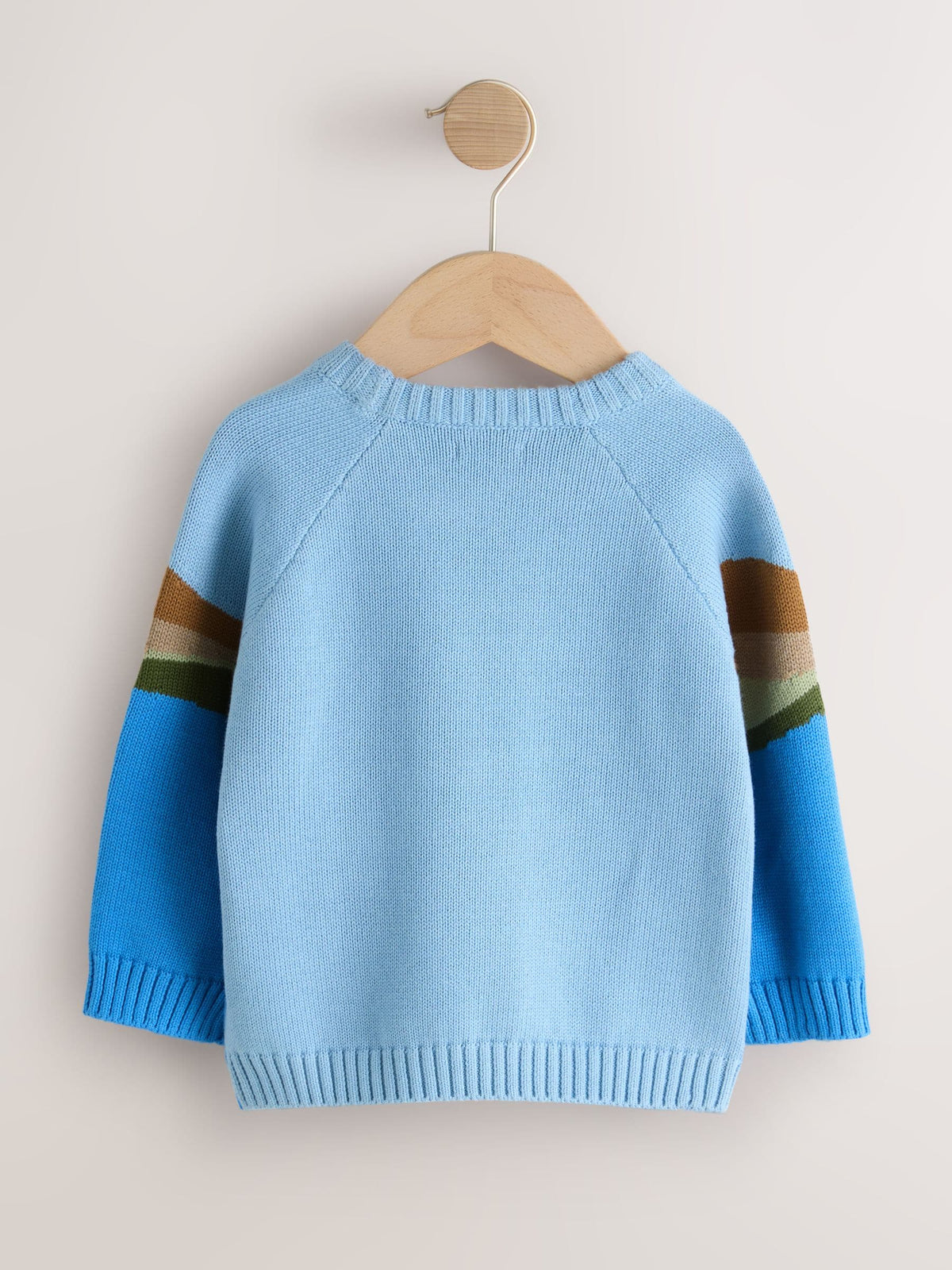 Blue Boat Knitted Crew Neck Jumper (3mths-7yrs)