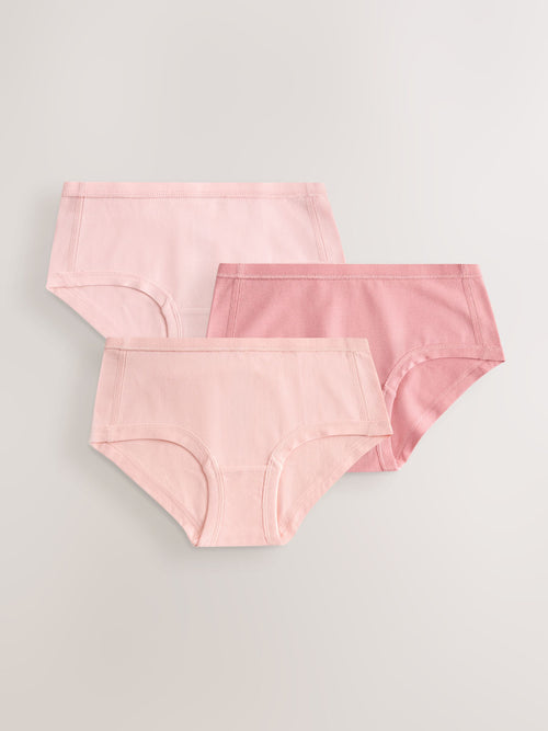 Pink Kind To Skin Briefs 3 Pack (1.5-14yrs)