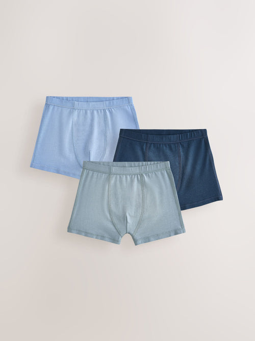 Blue/White Kind To Skin Trunks 3 Pack (1.5-12yrs)