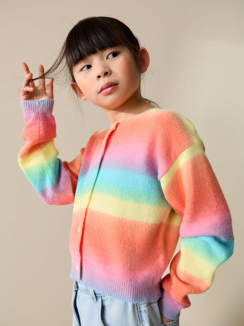 Rainbow Stripe Cosy Cardigan (3-16yrs)