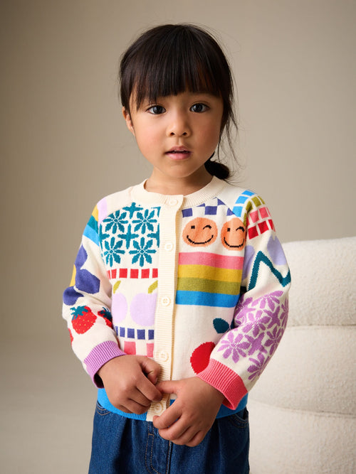 Multi Fun Printed Cardigan (3mths-7yrs)