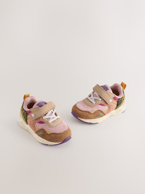Multi Wide Fit (G) Elastic Lace Touch Fasten Trainers