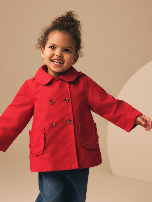 Red Shower Resistant Coat (3mths-7yrs)