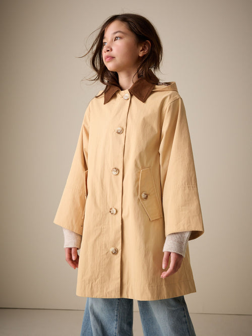 Stone Shower Resistant Cotton Rich Trench Coat (5-13yrs)