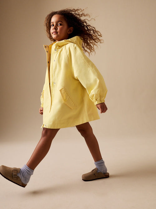 Buttermilk Yellow Shower Resistant Raincoat (6-14yrs)