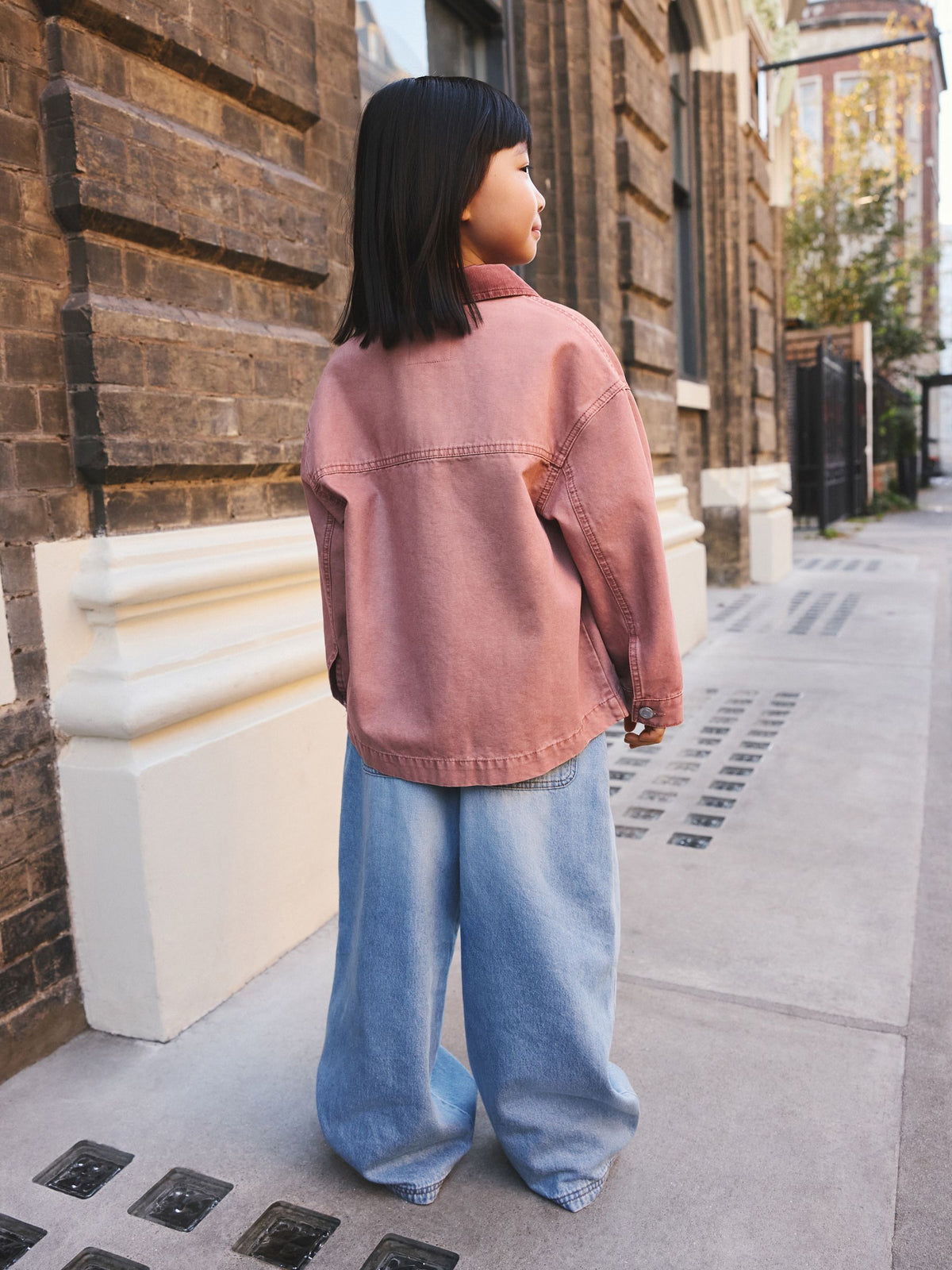 Pink Cord Collar Jacket (3-16yrs)