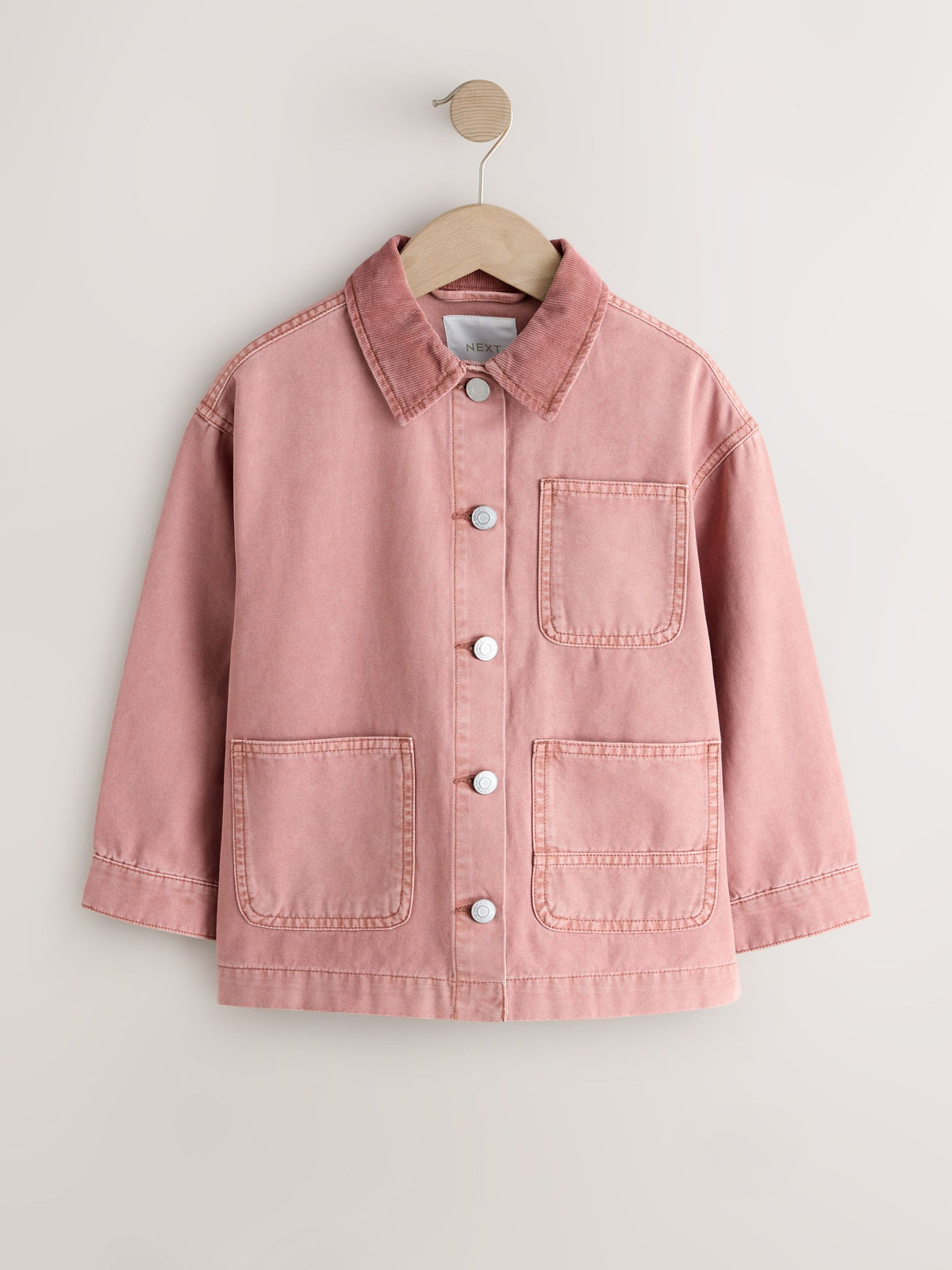 Pink Cord Collar Jacket (3-16yrs)