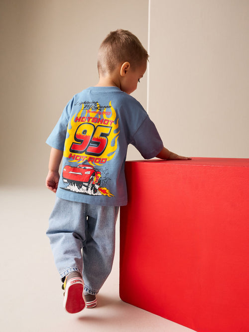 Blue Short Sleeve Disney Cars T-Shirt (9mths-8yrs)