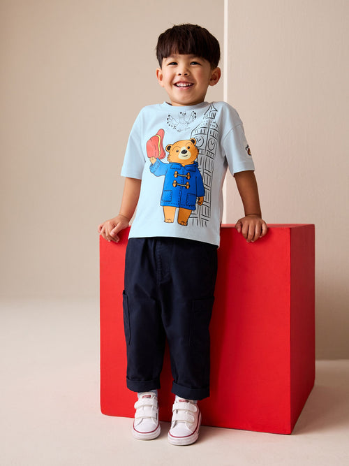 Blue Paddington Bear Short Sleeve T-Shirt (3mths-8yrs)