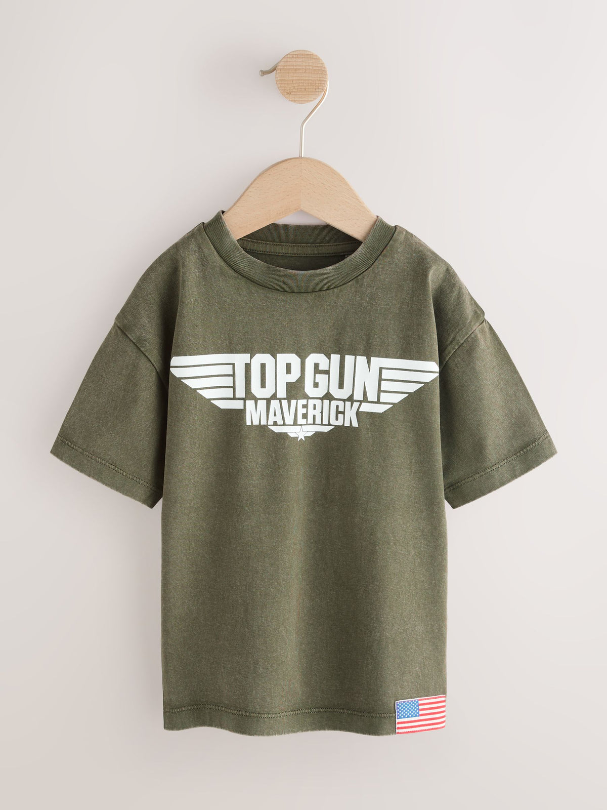 Khaki Green Top Gun Short Sleeve T-Shirt (3mths-8yrs)
