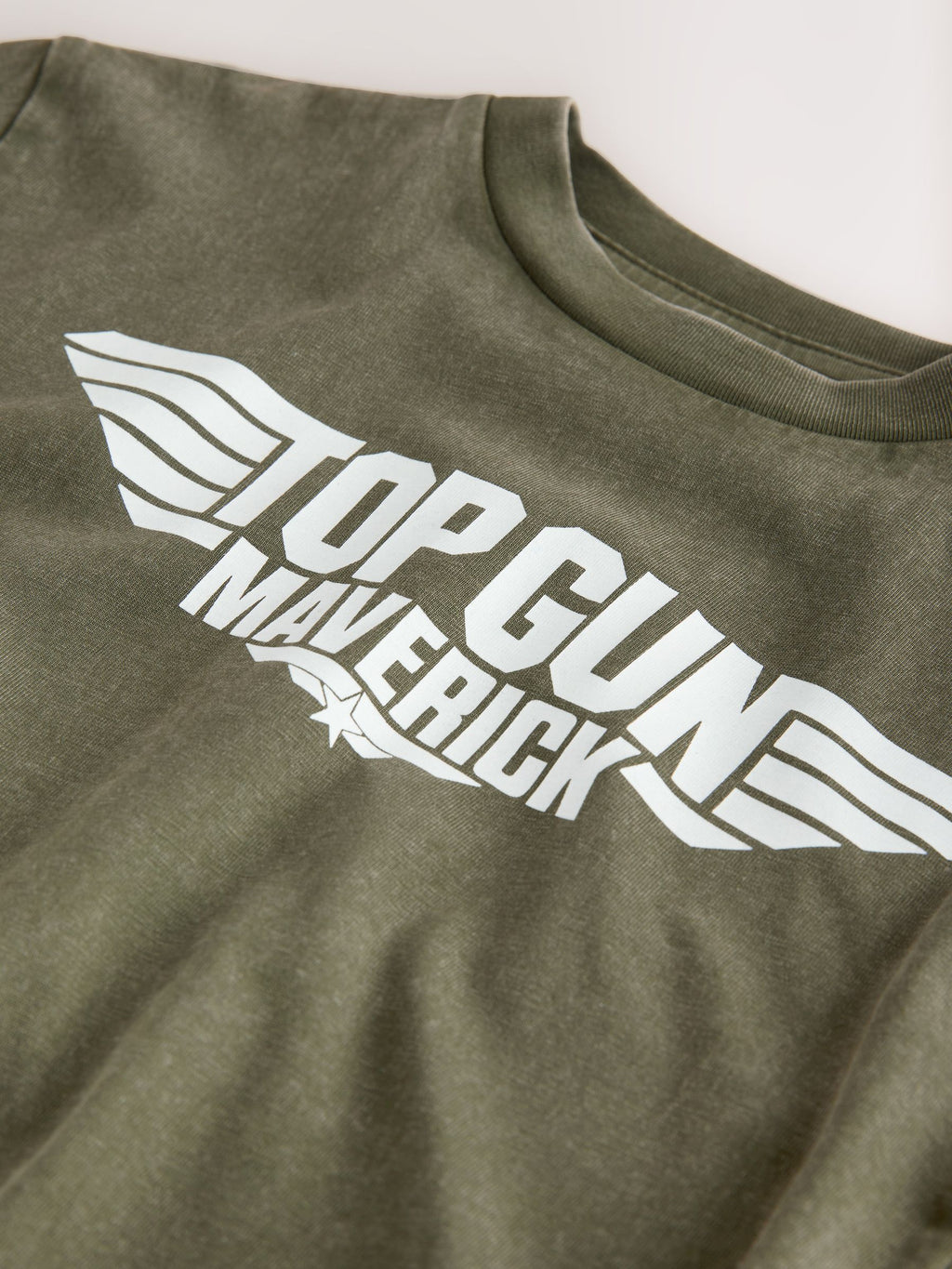 Khaki Green Top Gun Short Sleeve T-Shirt (3mths-8yrs)