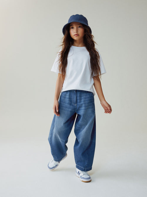 Dark Blue Barrel Jeans (3-16yrs)