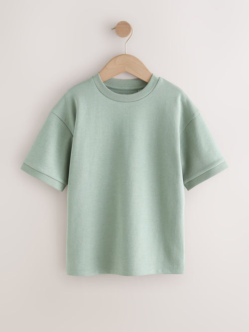 Mint Green Relaxed Fit Heavyweight T-Shirt (3-16yrs)