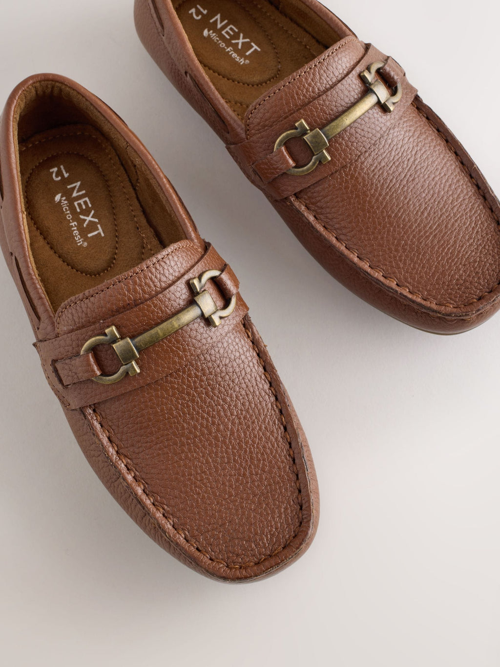 Tan Brown Leather Snaffle Standard Fit (F) Loafers