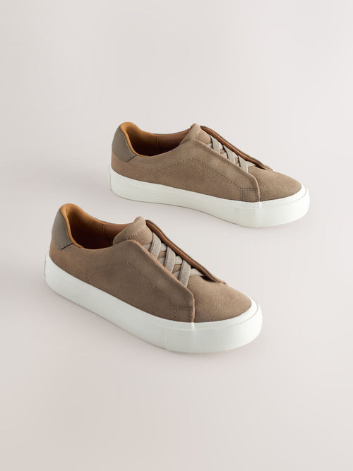 Neutral Standard Fit (F) Elastic Lace Smart Trainers
