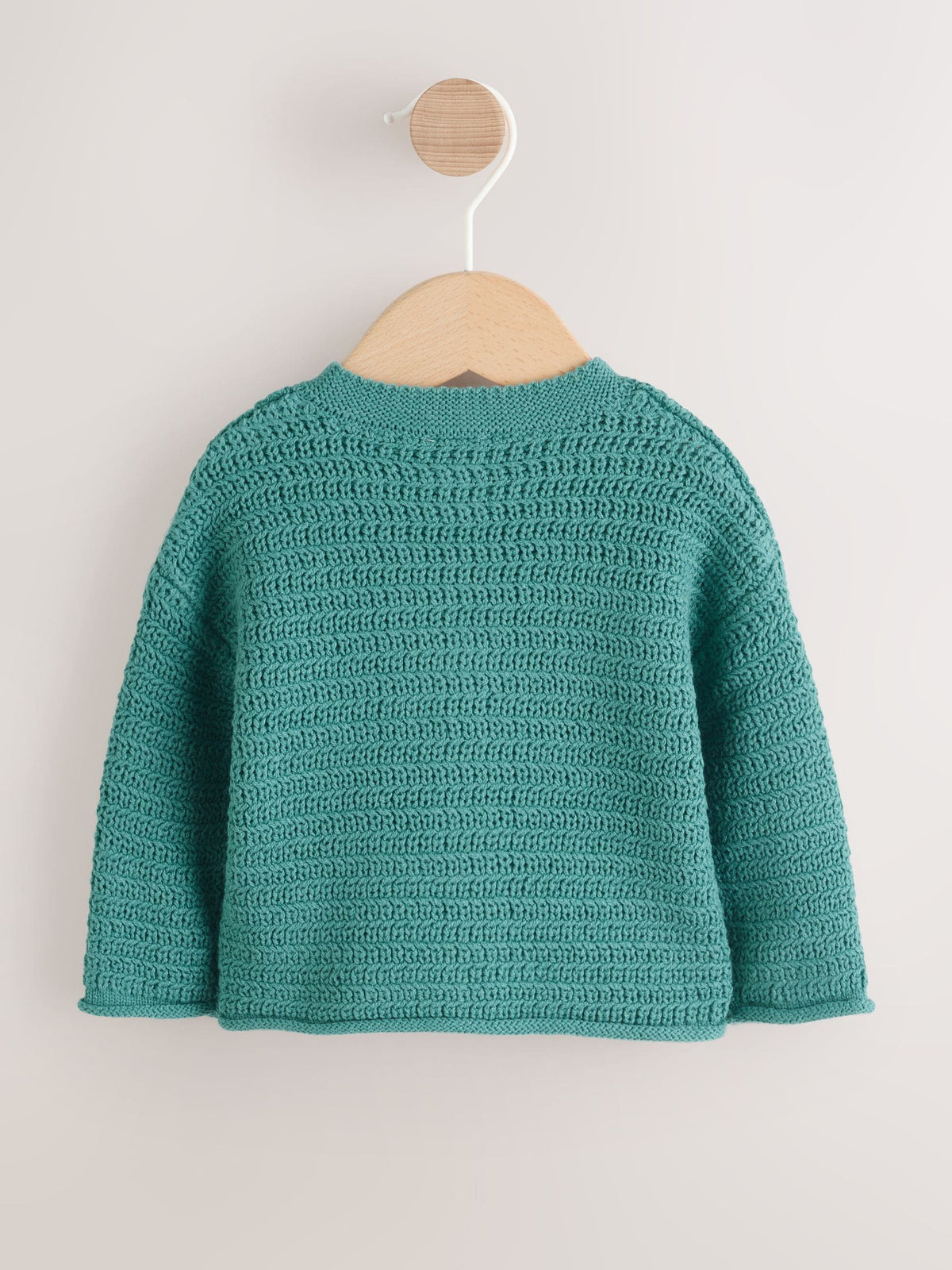 Green Baby Textured Knitted Cardigan (0mths-2yrs)