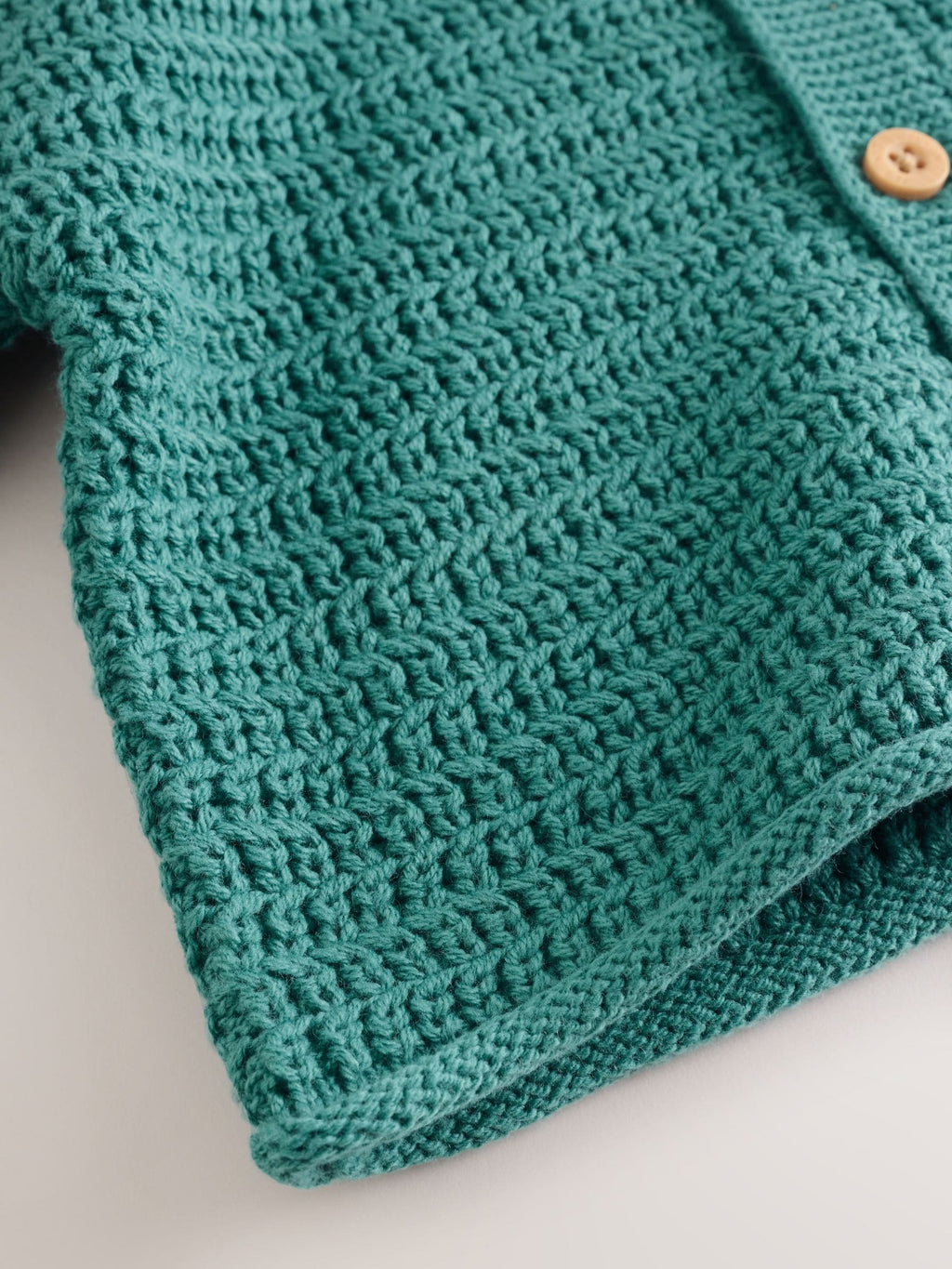 Green Baby Textured Knitted Cardigan (0mths-2yrs)
