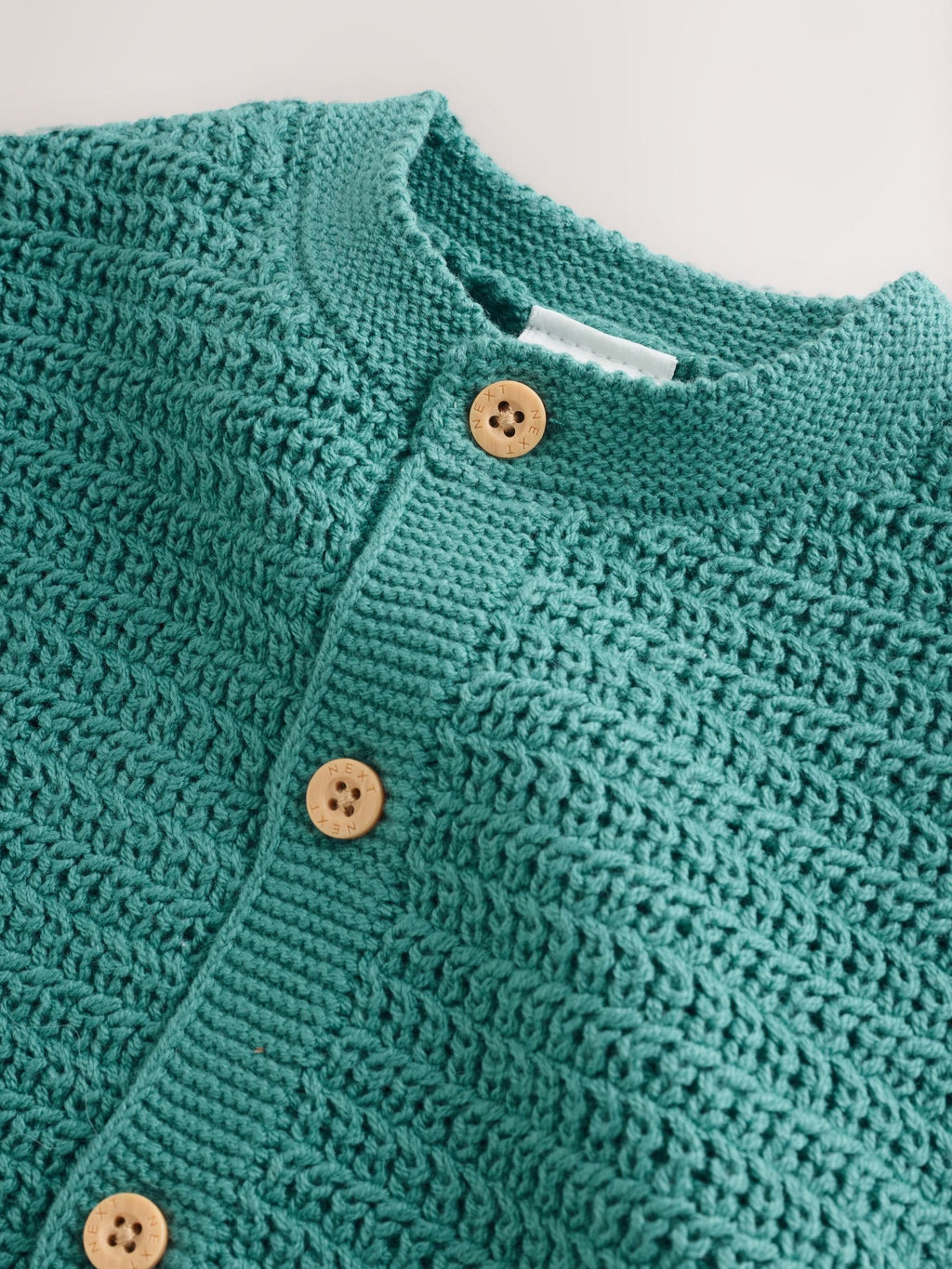 Green Baby Textured Knitted Cardigan (0mths-2yrs)
