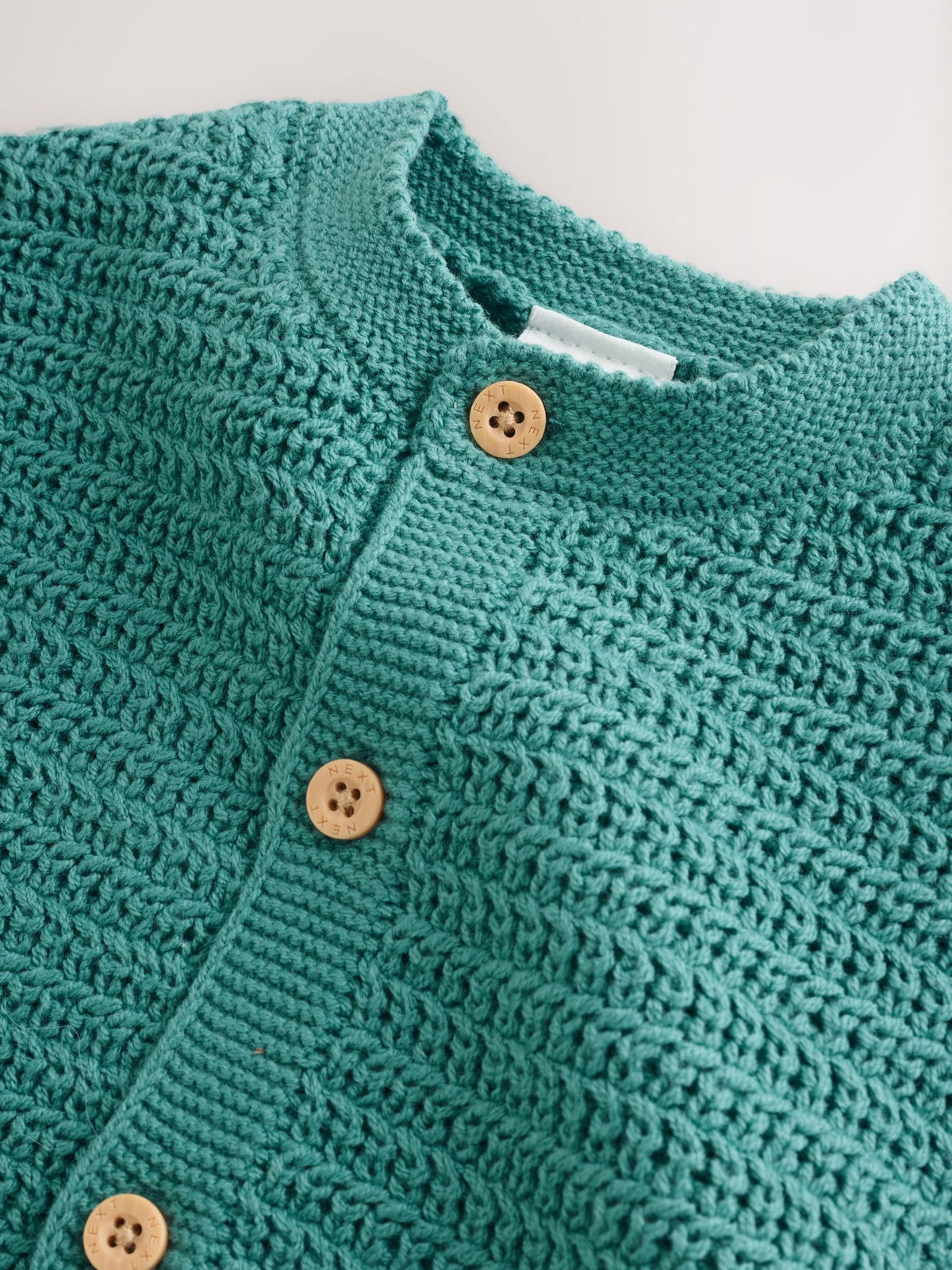 Green Baby Textured Knitted Cardigan (0mths-2yrs)