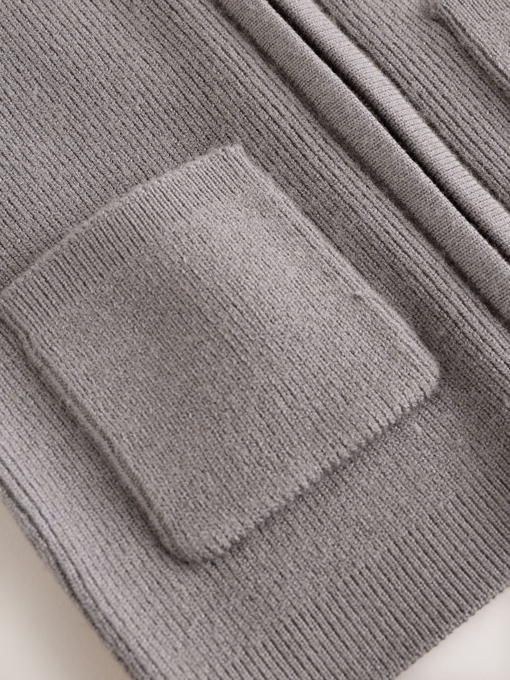 Charcoal Grey Zip front knitted Shacket (0mths-2yrs)