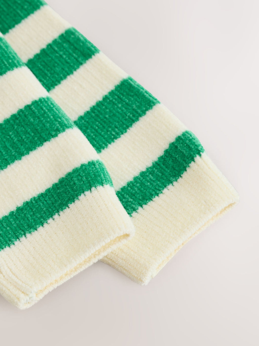 Green Striped Button Through Chenille Baby Cardigan (0mths-2yrs)
