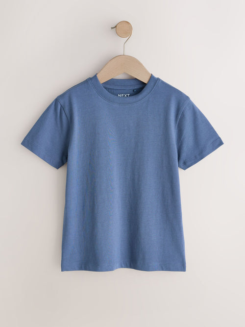 Mid Blue Short Sleeve T-Shirt (3-16yrs)