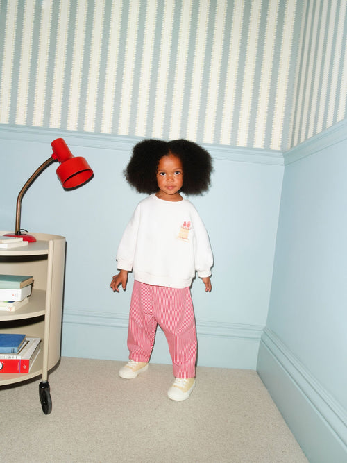 Pink Cake Sweatshirt and Barrel Leg Joggers Set (3mths-7yrs)