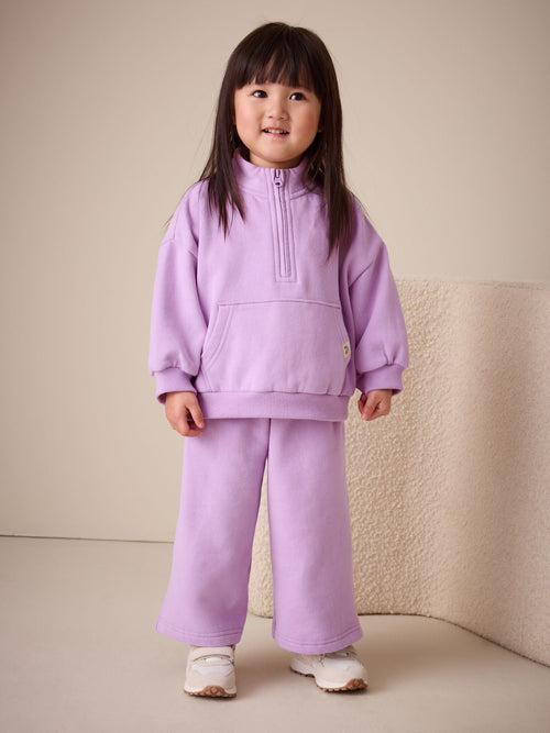 Lilac Purple Quarter Zip Sweatshirt (3mths-7yrs)