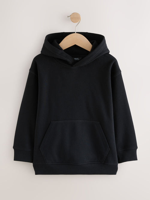 Black Overhead Hoodie (3-16yrs)
