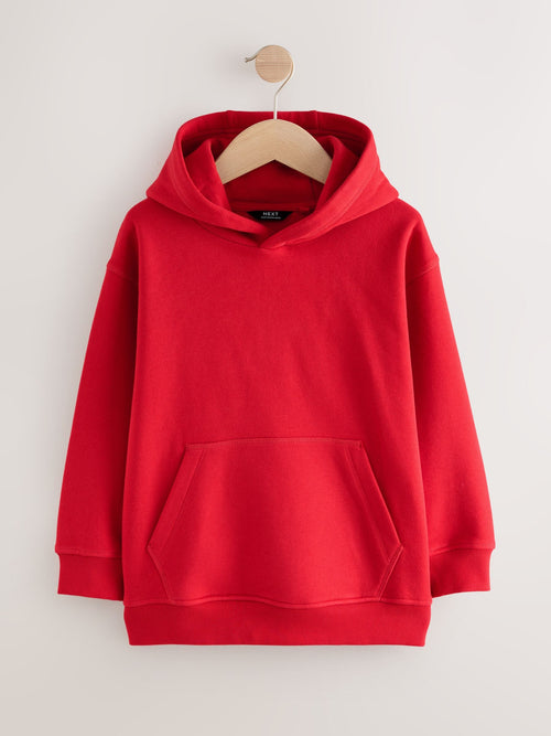 Red Overhead Hoodie (3-16yrs)